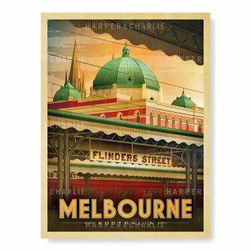Art Print | Flinders Street Station, Early Morning